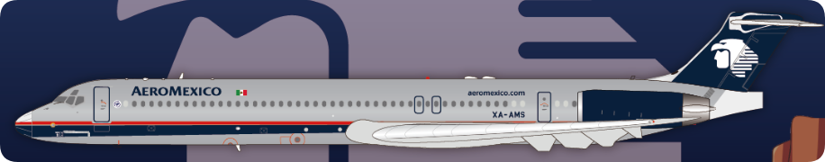 Pre-order 1:200 Aeromexico MD-88 “Polished” JX Models