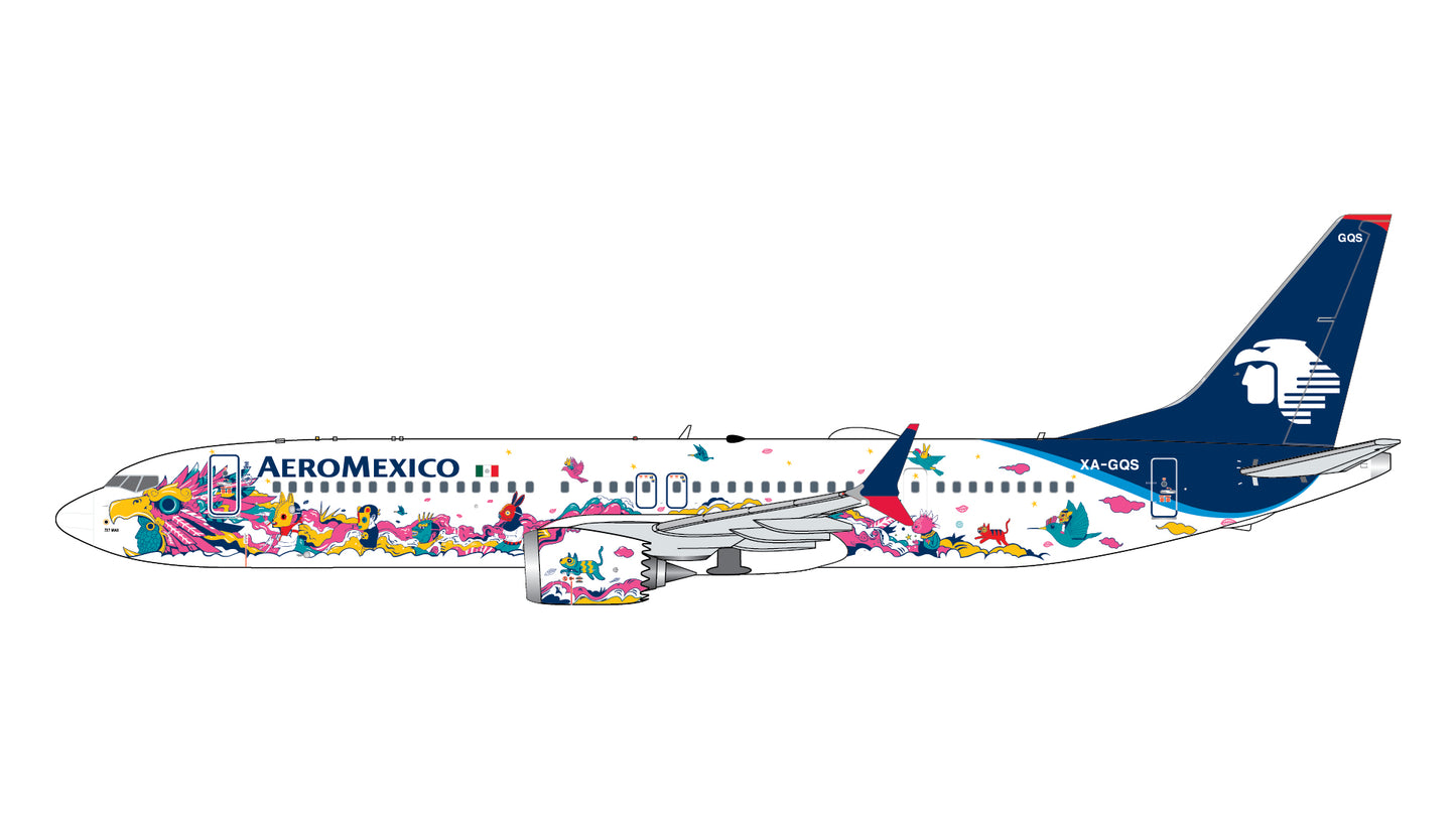 Preorder 1:400 Aeromexico B737 Max 9 “Kukulcán” livery Gemini Jets