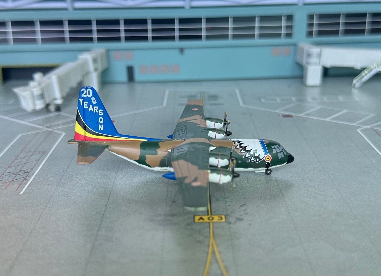 1:400 Belgian Sowcial 20 Years Lockheed C-130H Hercules Gemini Macs