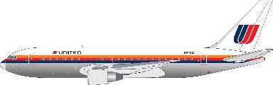 Pre-order 1:400 United Airlines B767-200ER N601UA V1:400 Models