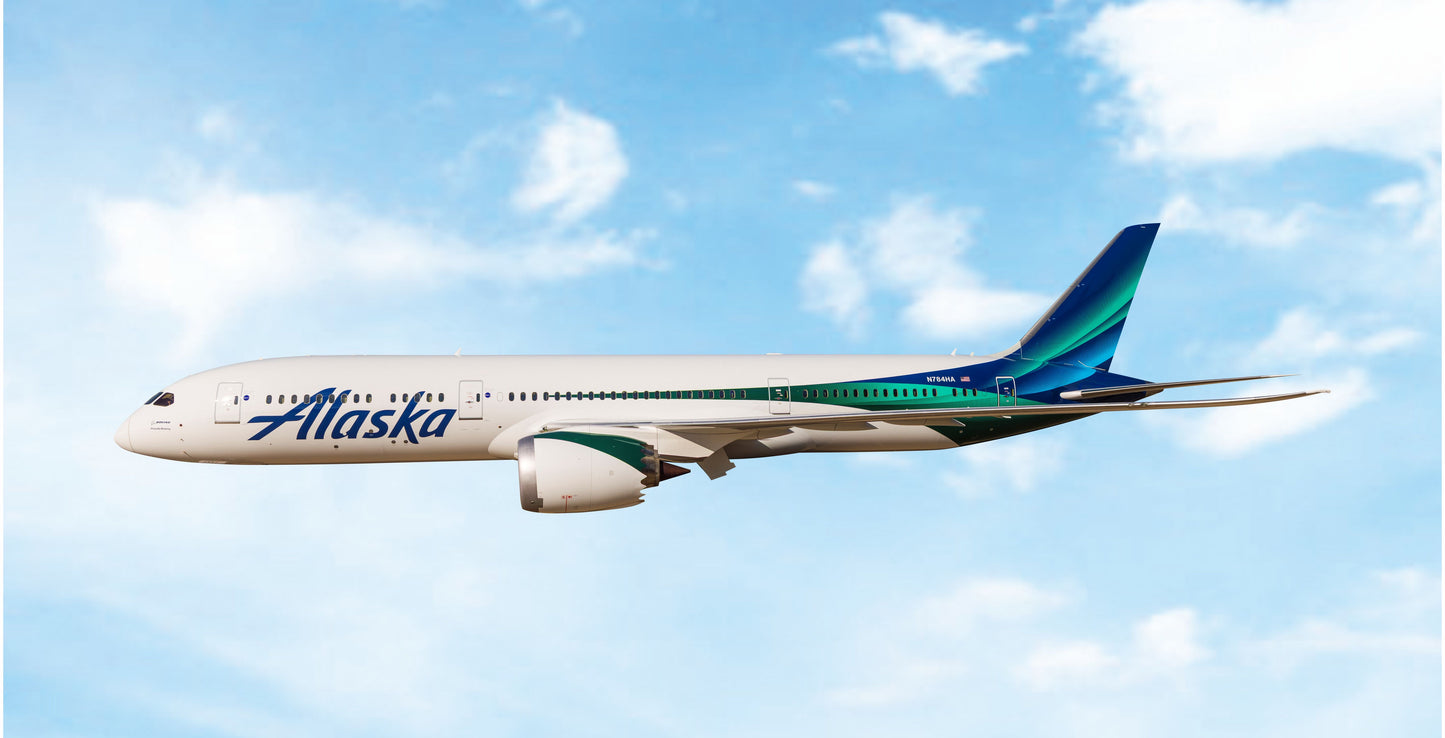 Pre-order 1:400 Alaska Airlines B787-9 Dreamliner Phoenix Models