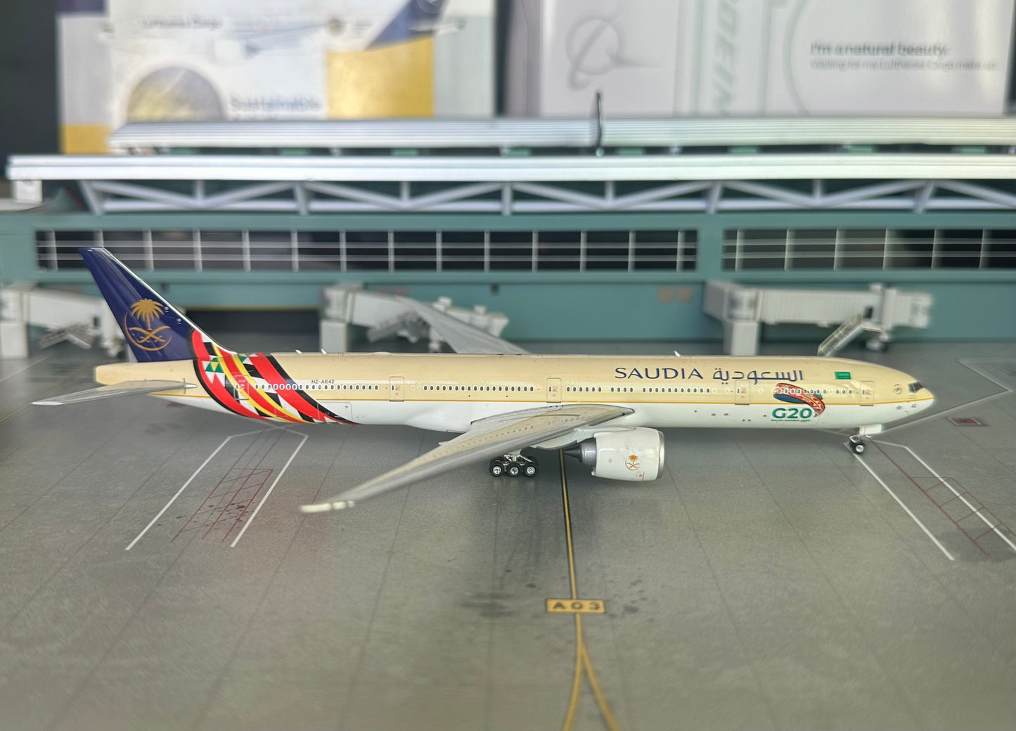 1:400 Saudia B777-300ER “G20” Phoenix Models