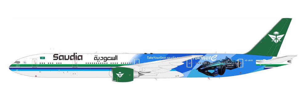 Pre-order 1:400 Saudi Arabian Airlines B777-300ER Aviation 400
