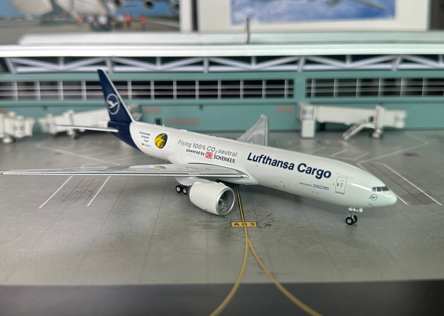 1:400 Lufthansa Cargo B777-200F “Sustainable Aviation Fuel” NG Models