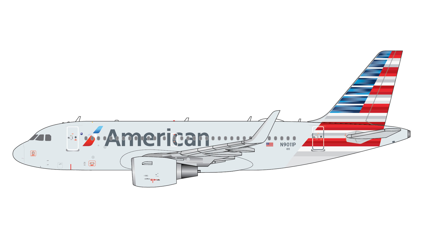 Preorder 1:400 American Airlines A319-100 Gemini Jets