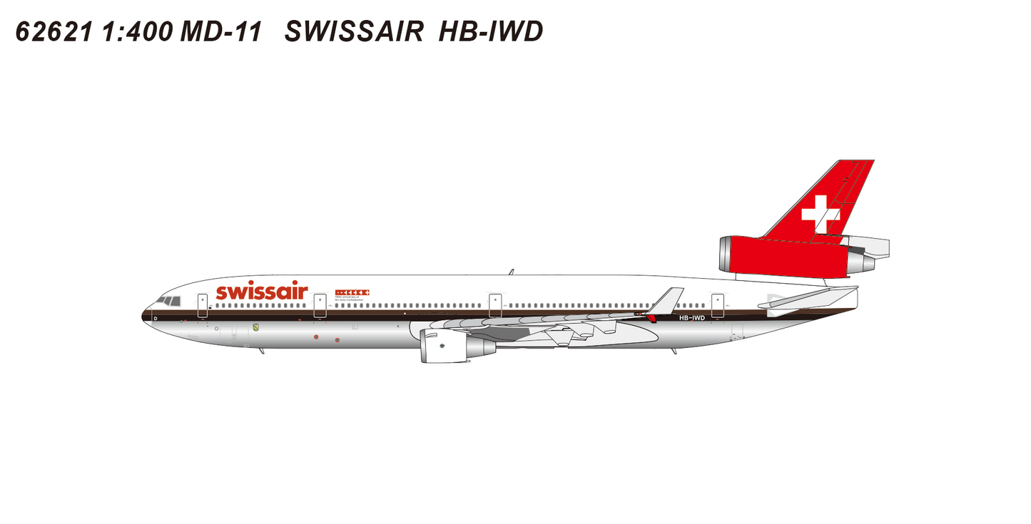 Pre-order 1:400 Swissair MD-11 HB-IWD Pandamodel