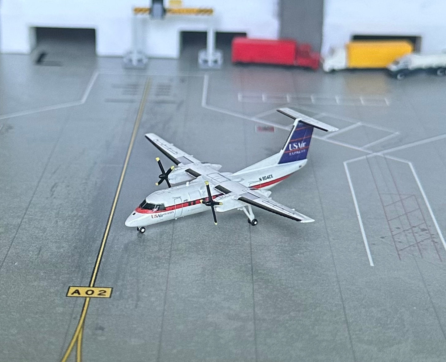 1:400 USAir Dash 8 Q100 N804EX 3D Design Deck