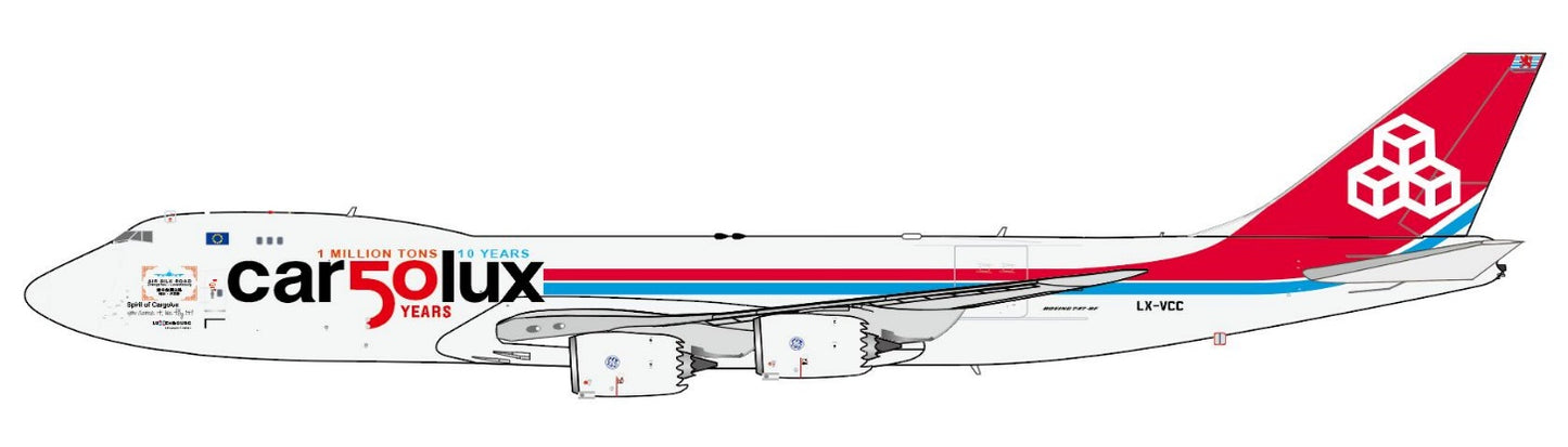 Pre-order 1:400 Cargolux B747-8F “car50lux Air Silk Road” Small Titles” JC Wings