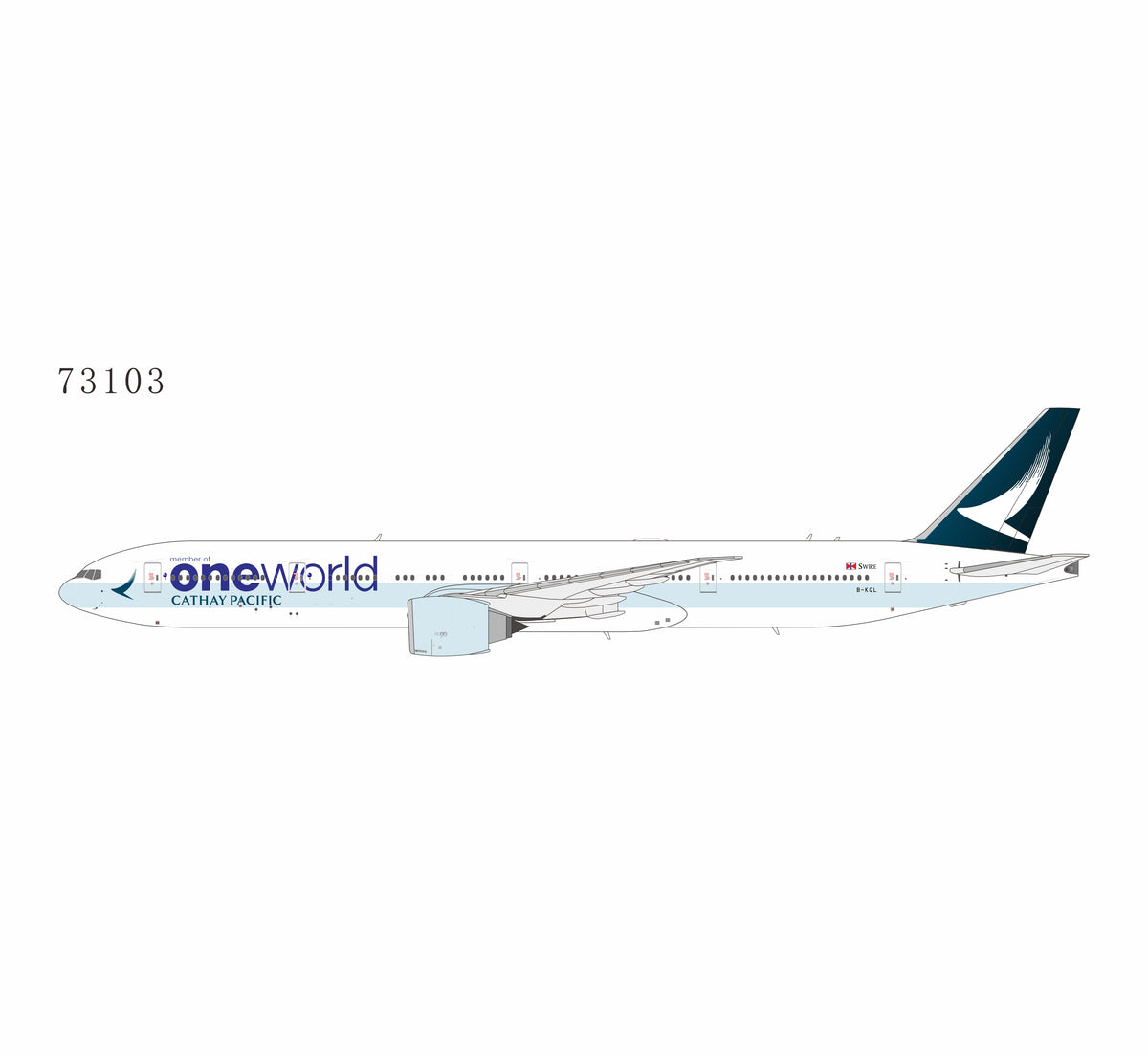 Pre-order 1:400 Cathay Pacific B777-300ER B-KQI “One World” NG Models