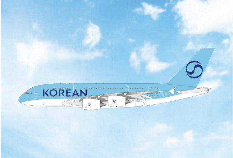 Pre-order 1:400 Korean Air A380-800 HL7621 Phoenix Models
