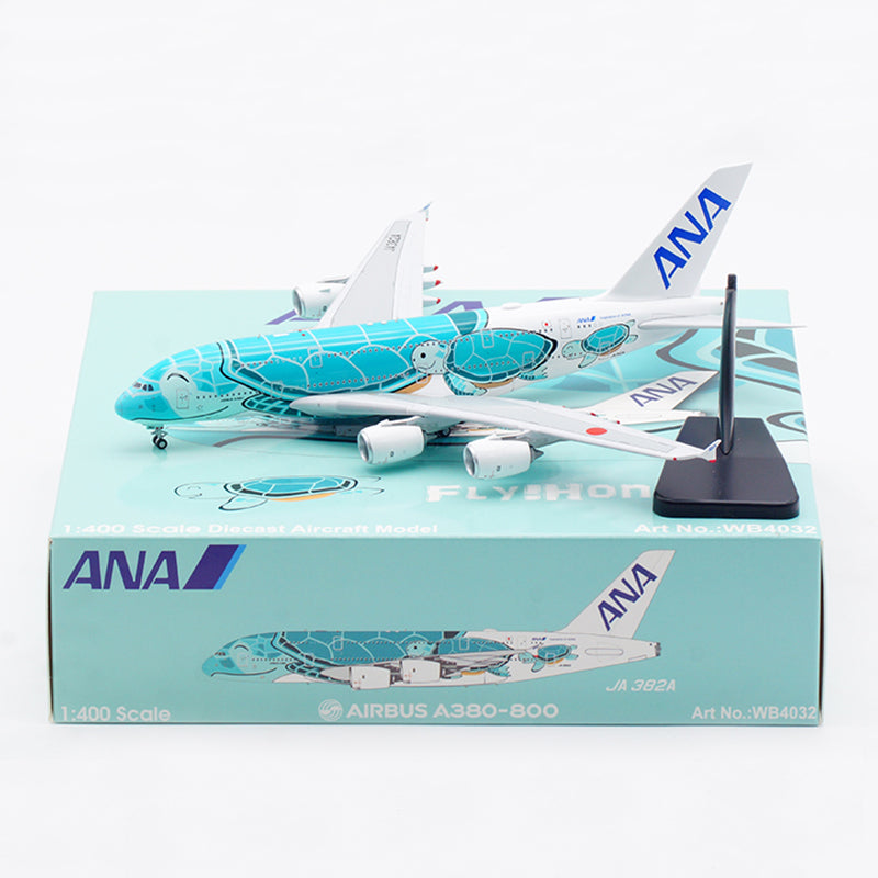 Restock* Pre-order 1:400 ANA All Nippon Airways A380-800 “Fly Honu Green” Aviation 400