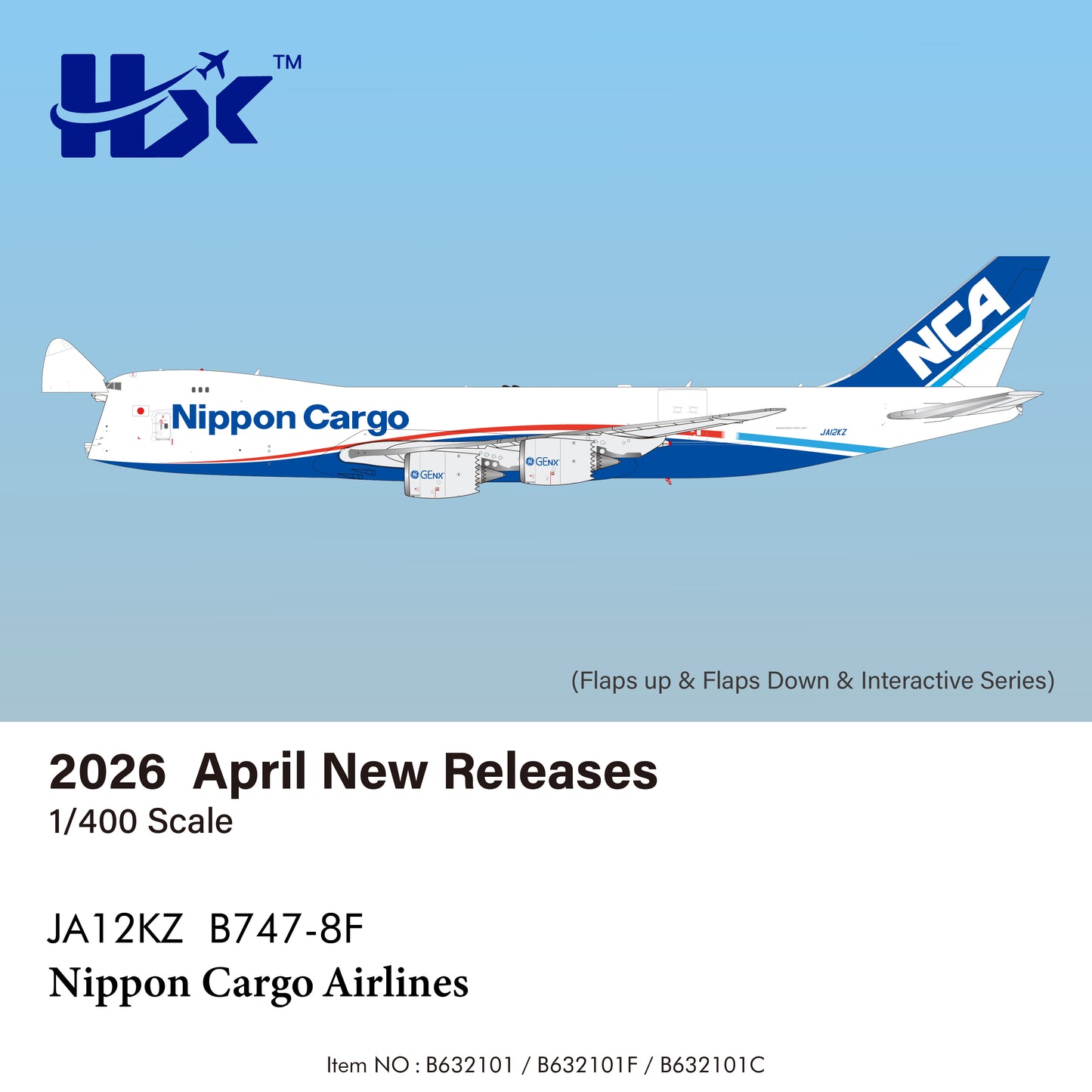 Pre-order 1:400 Nippon Cargo Airlines B747-8F HX Models