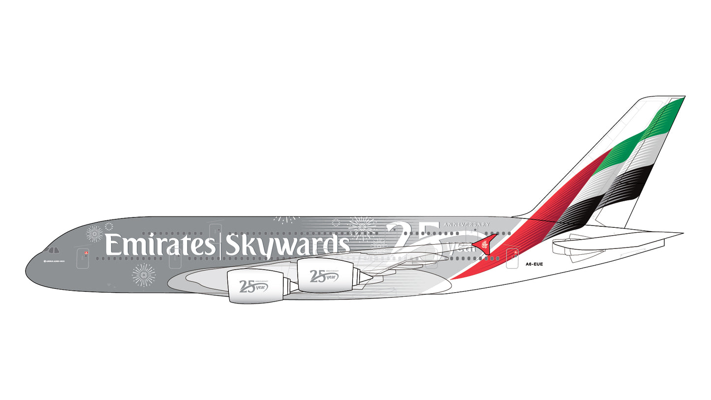 Pre-order 1:200 Emirates A380-800 “Skywards 25Year Anniversary” Gemini200
