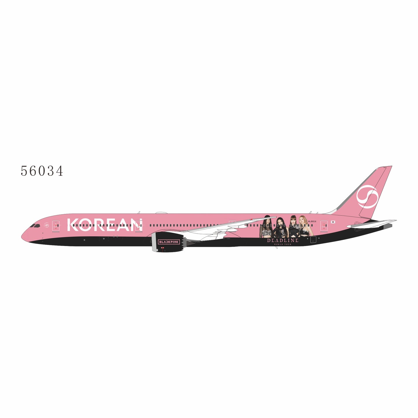Preorder 1:400 Korean Air B787-10 Dreamliner “Fantasy BlackPink) NG Models