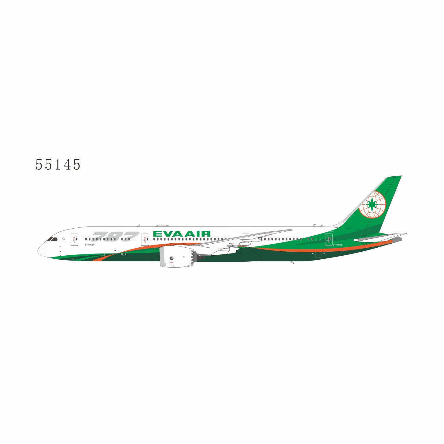 Preorder 1:400 Eva Airways B787-9 Dreamliner NG Models