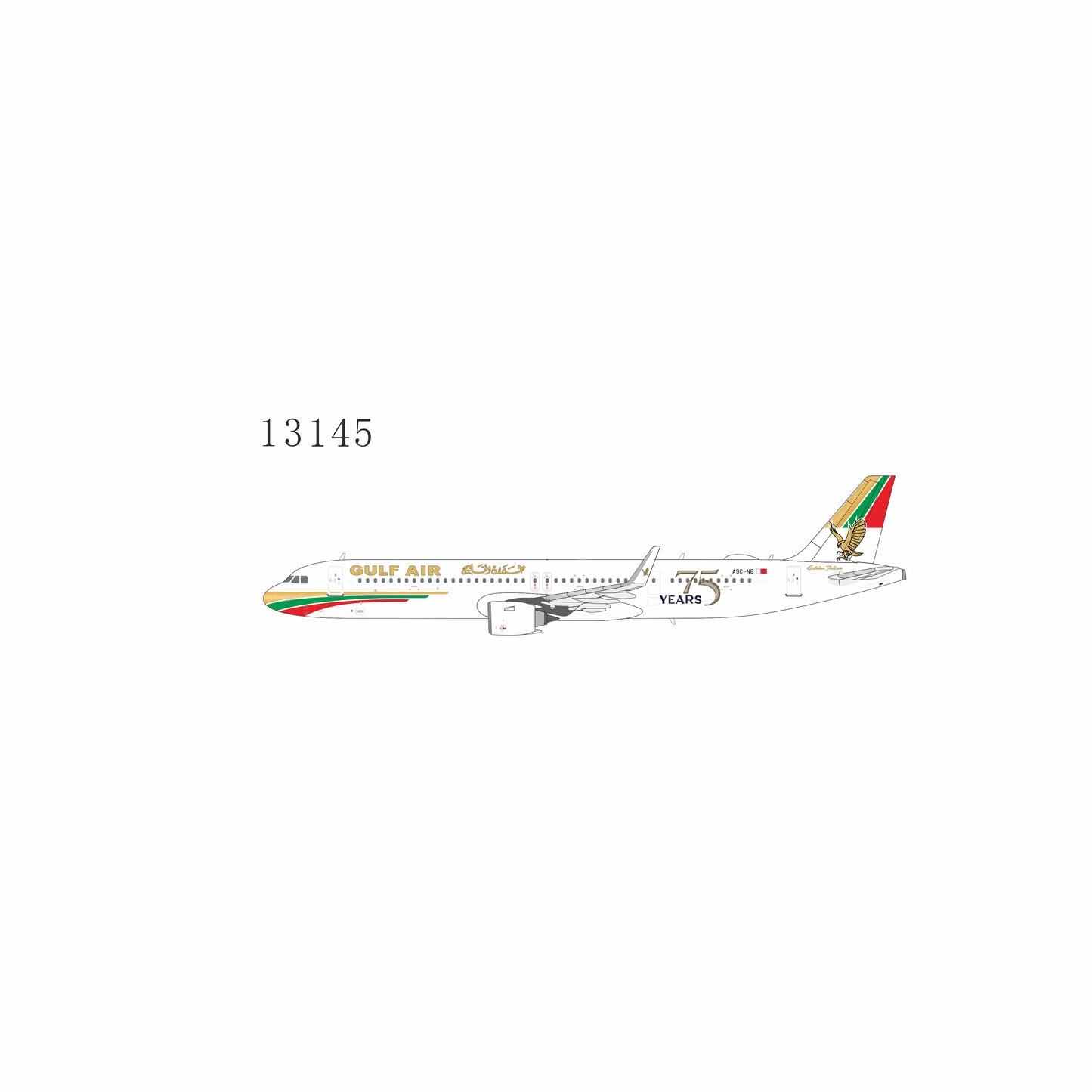 Pre-order 1:400 Gulf Air A321neo “75 Anniversary” NG Models