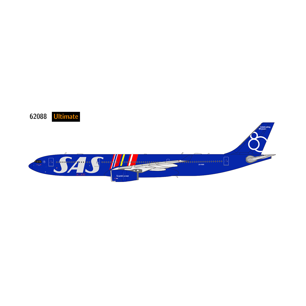Pre-order 1:400 SAS Scandinavian A330-300 “80 Years” NG Models Ultimate Collection*