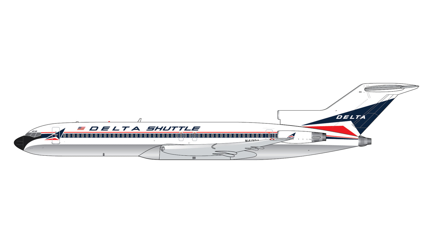 Preorder 1:400 Delta Air Lines B727-200 “Delta Shuttle” Gemini Jets