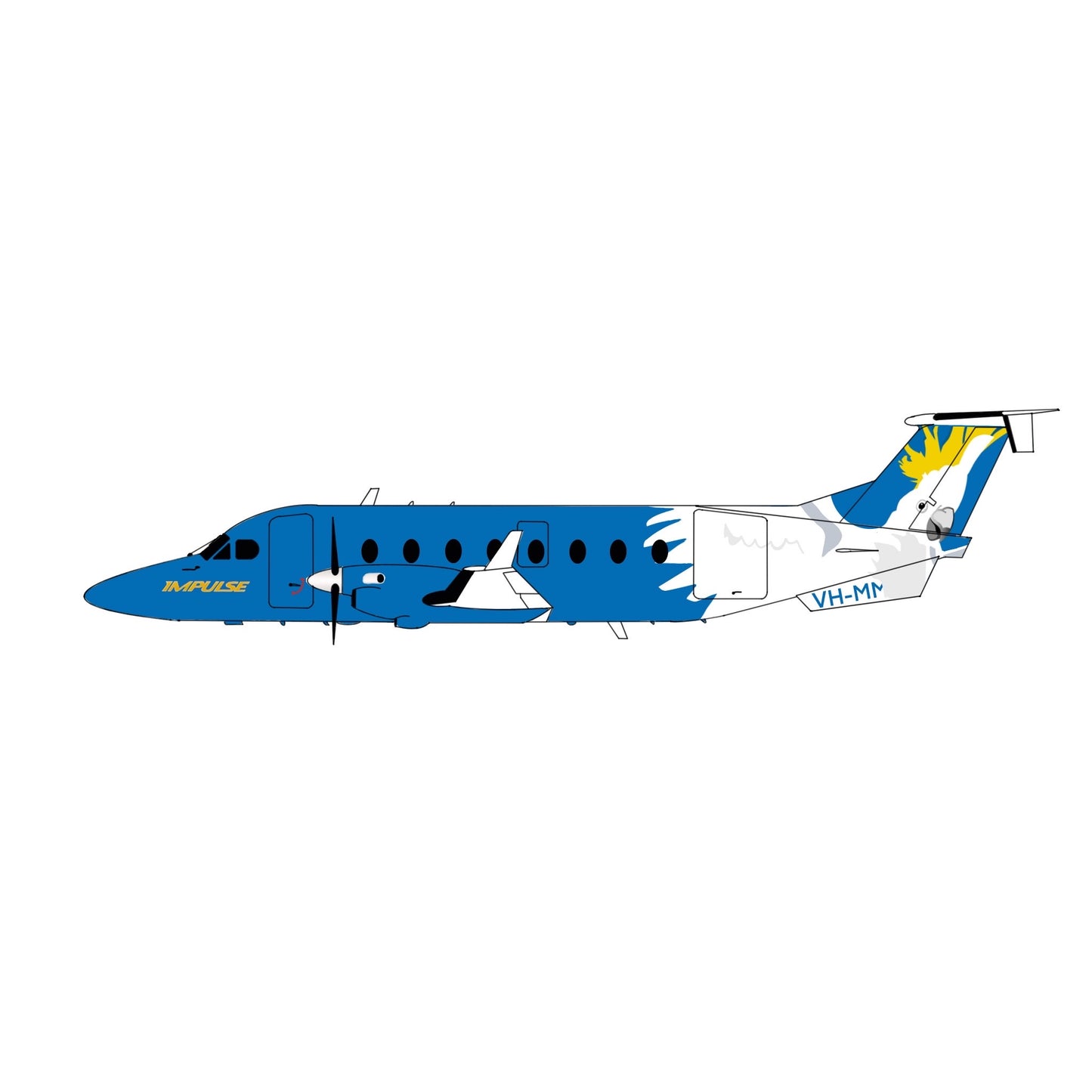 Pre-order* 1:400 Impulse Airlines Beechcraft 1900D 3D Design Deck