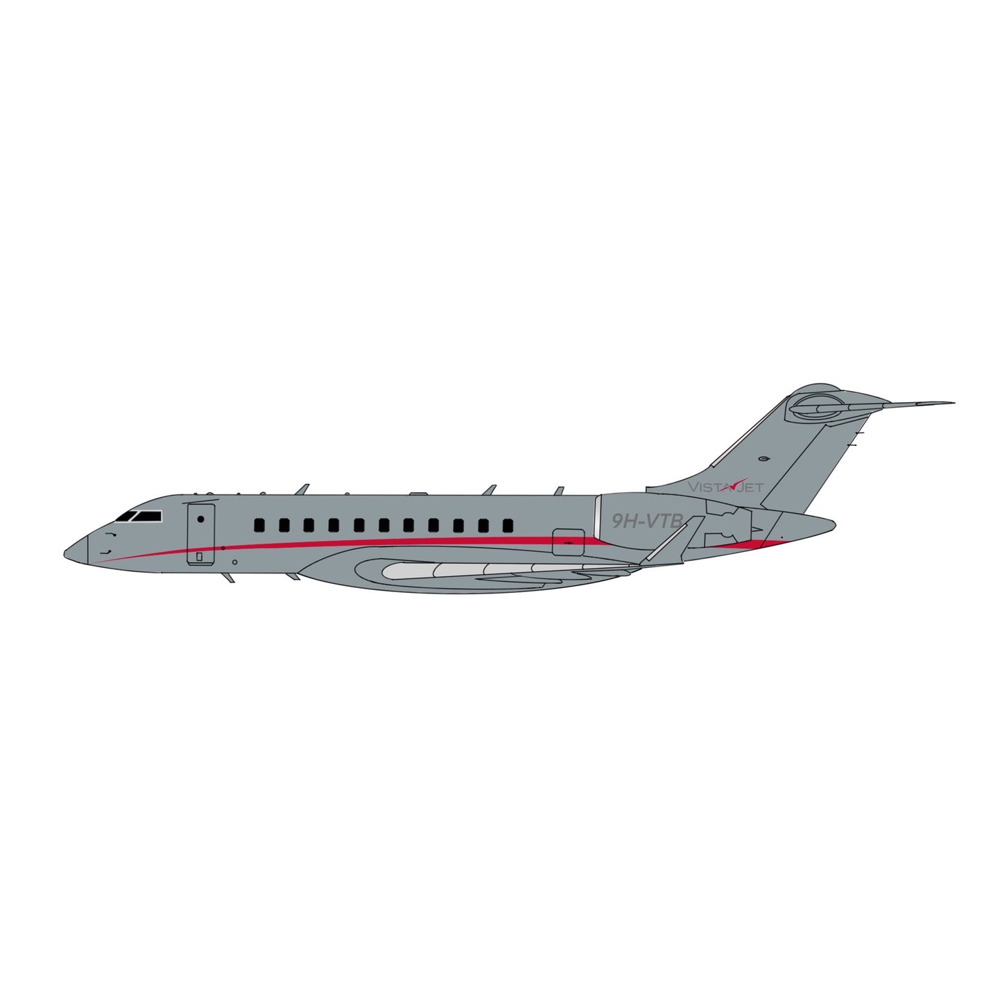 Pre-order* 1:400 VistaJet Global 5000 3D Design Deck