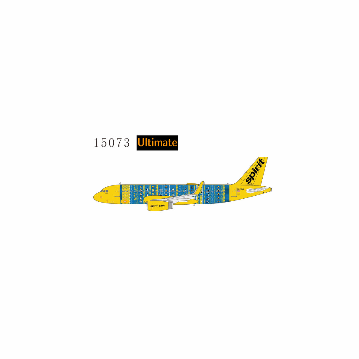 Pre-order 1:400 Spirit Airlines A320-200 “Winter Sweater Weather” NG Models Ultimate Collection*