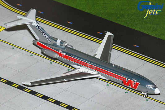 1:200 Western Airlines B727-200 (polished/”Bud Light” livery) Gemini200