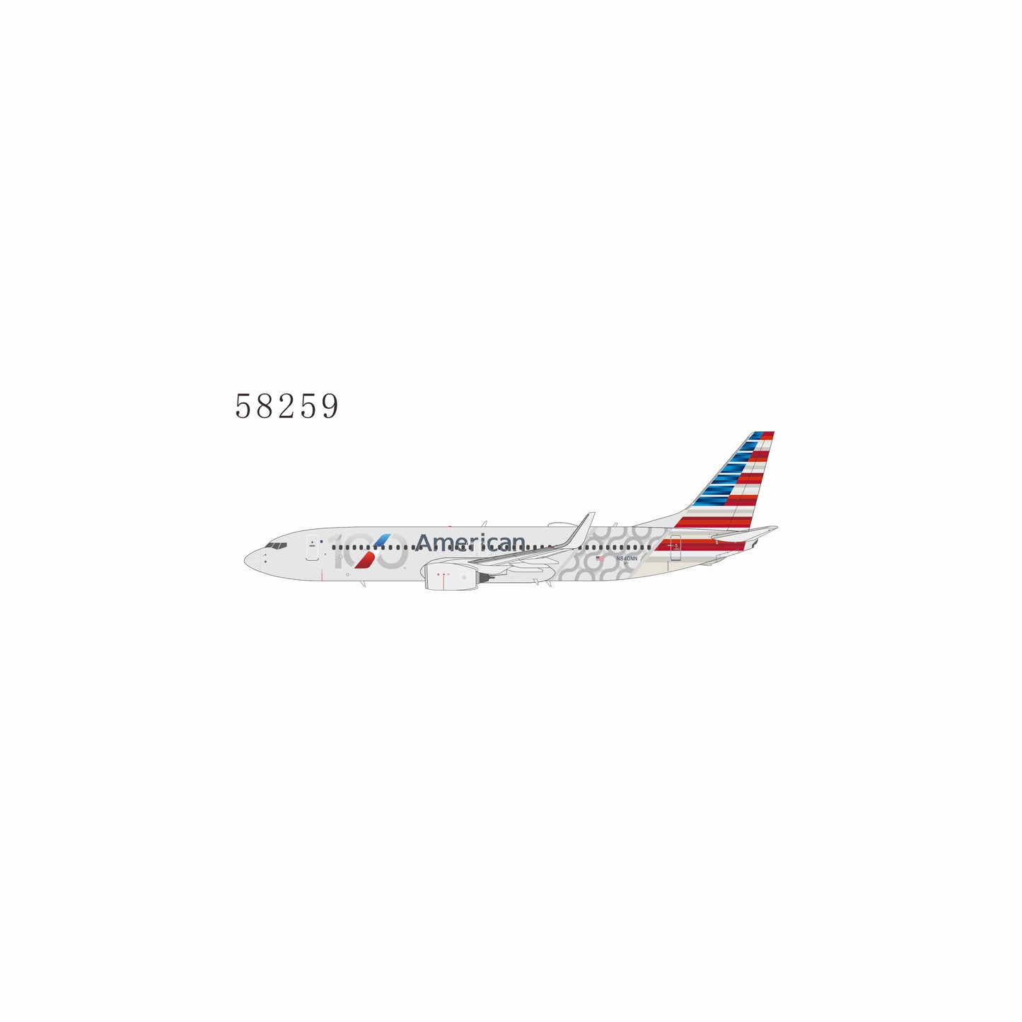Pre-order 1:400 American Airlines B737-800 N840NN “100 Year Anniversary” NG Models