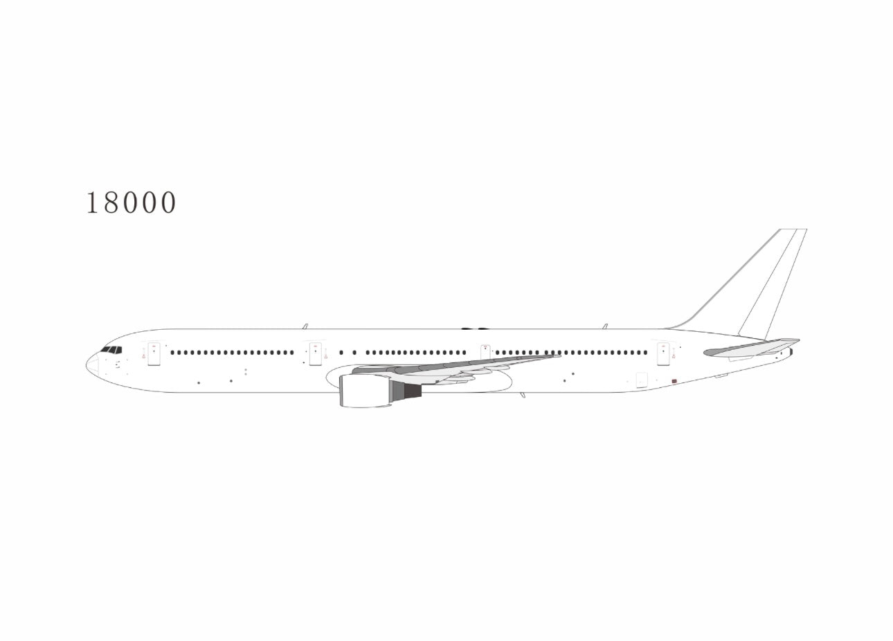 Pre-order 1:400 Blank Model B767-400ER PW Engines NG Models
