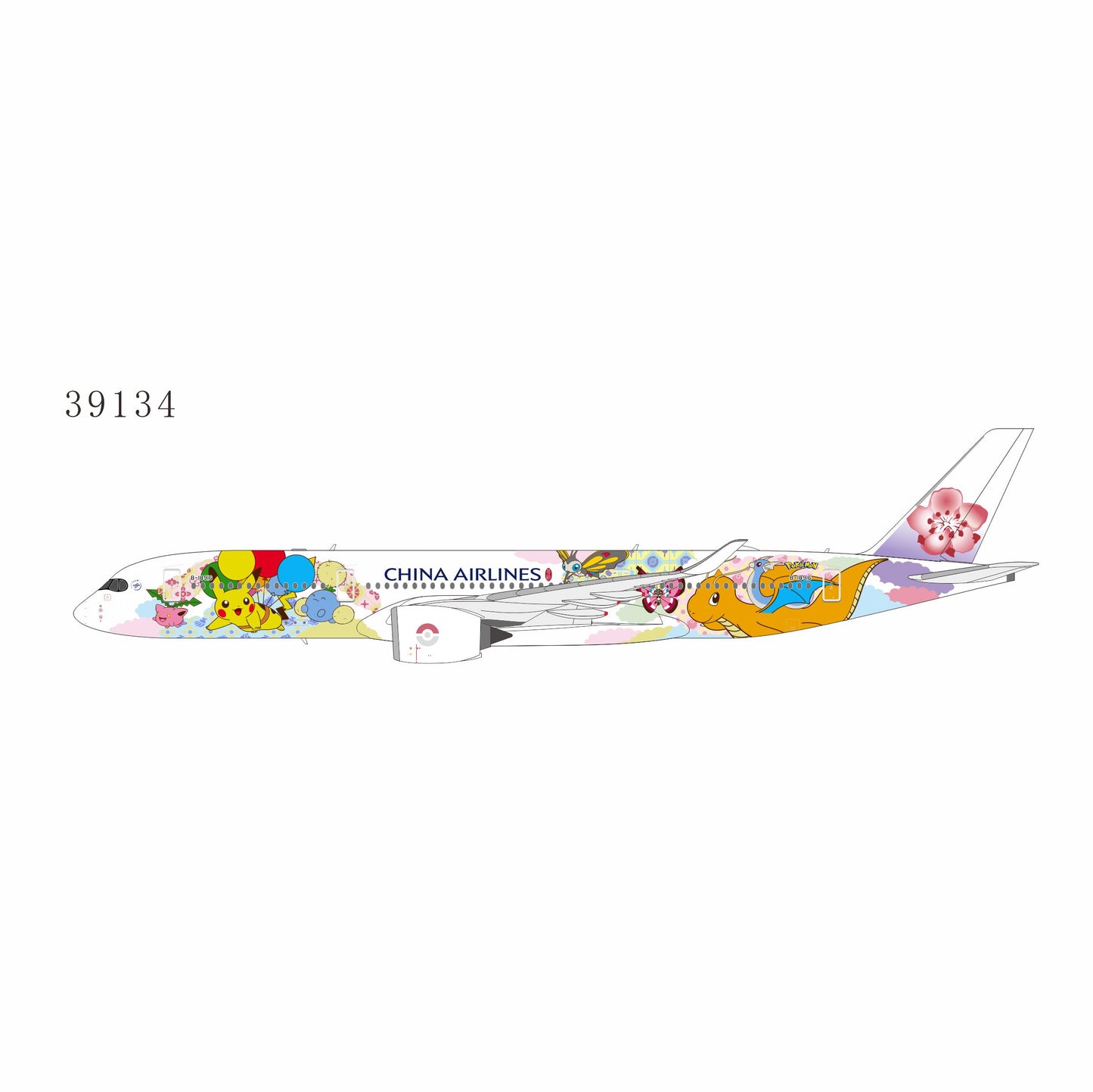 Pre-order 1:400 China Airlines A350-900 “Pikachu Jet CI #2” NG Models