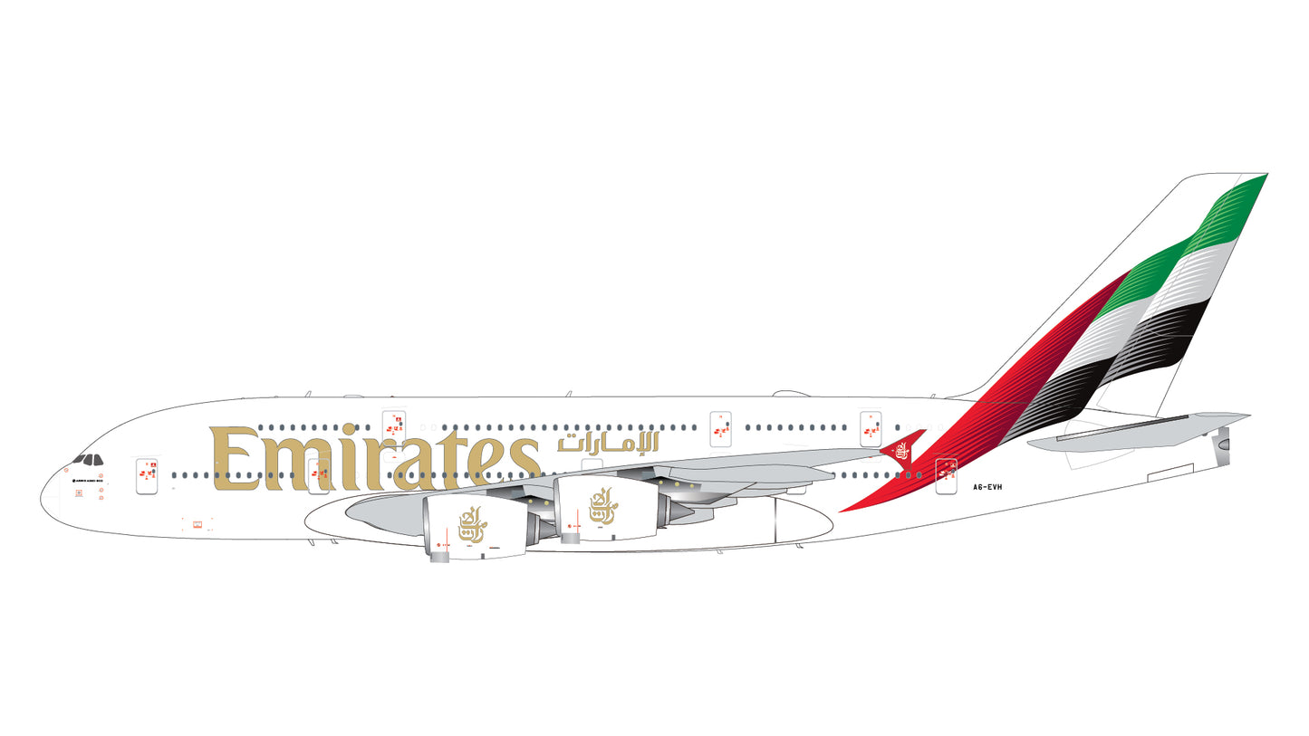 Pre-order 1:200 Emirates A380-800 A6-EVH Gemini200