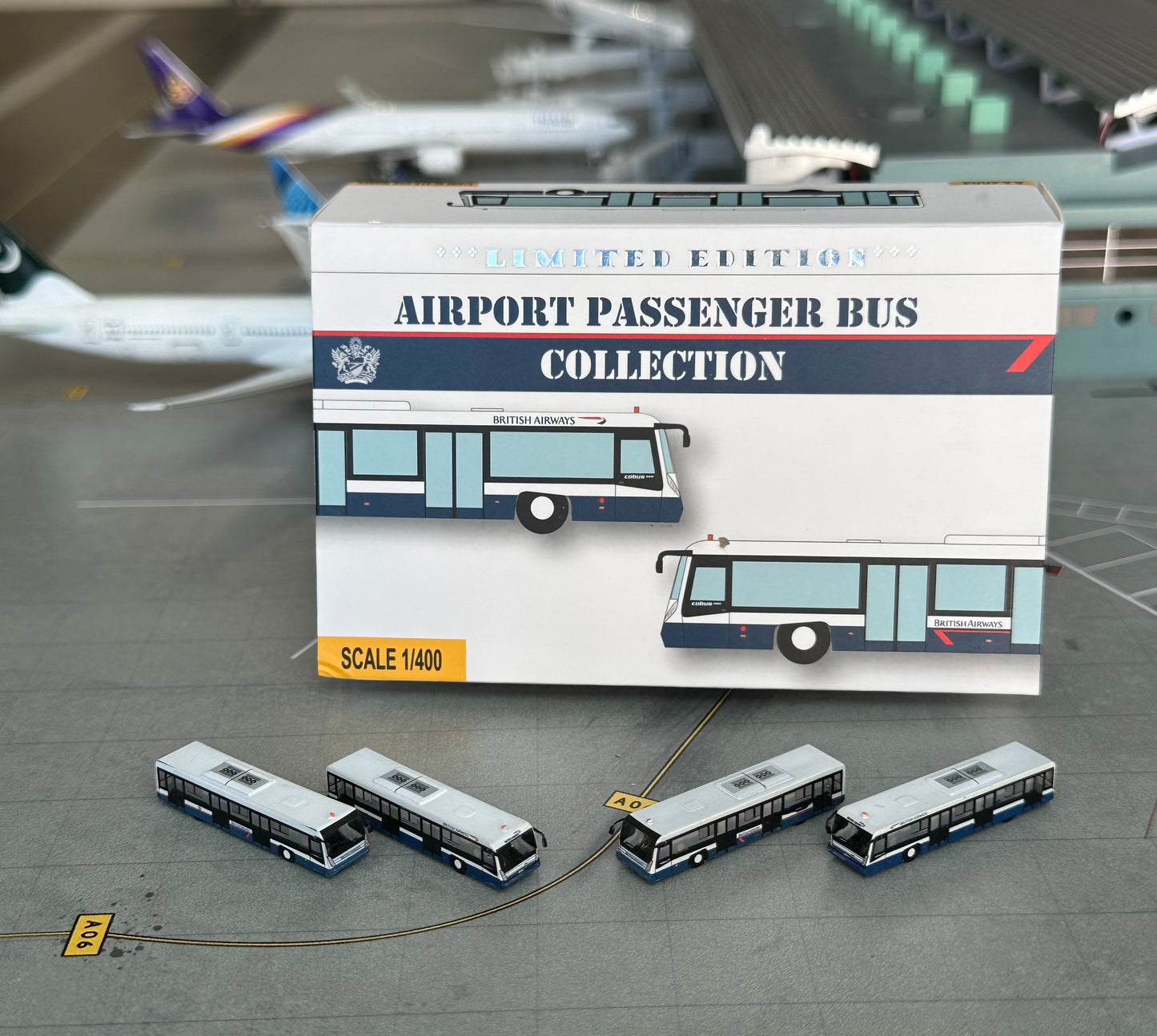 1:400 Passenger Bus Set "British Airlines" GSE Fantasy Wings
