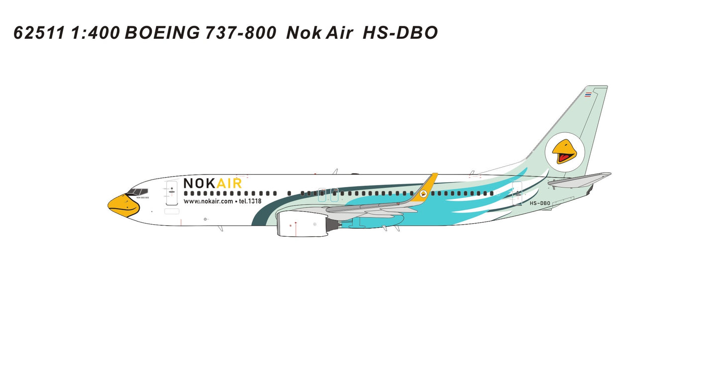 Pre-order 1:400 NOK Air B737-800 HS-DBO Pandamodel