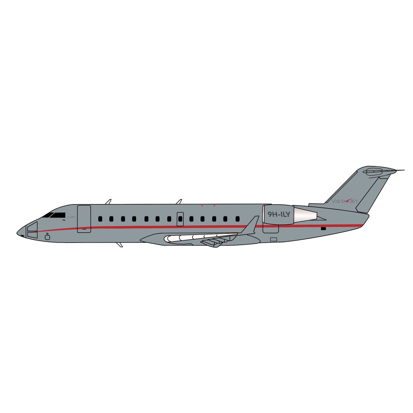 Pre-order* 1:400 VistaJet CL 850 3D Design Deck