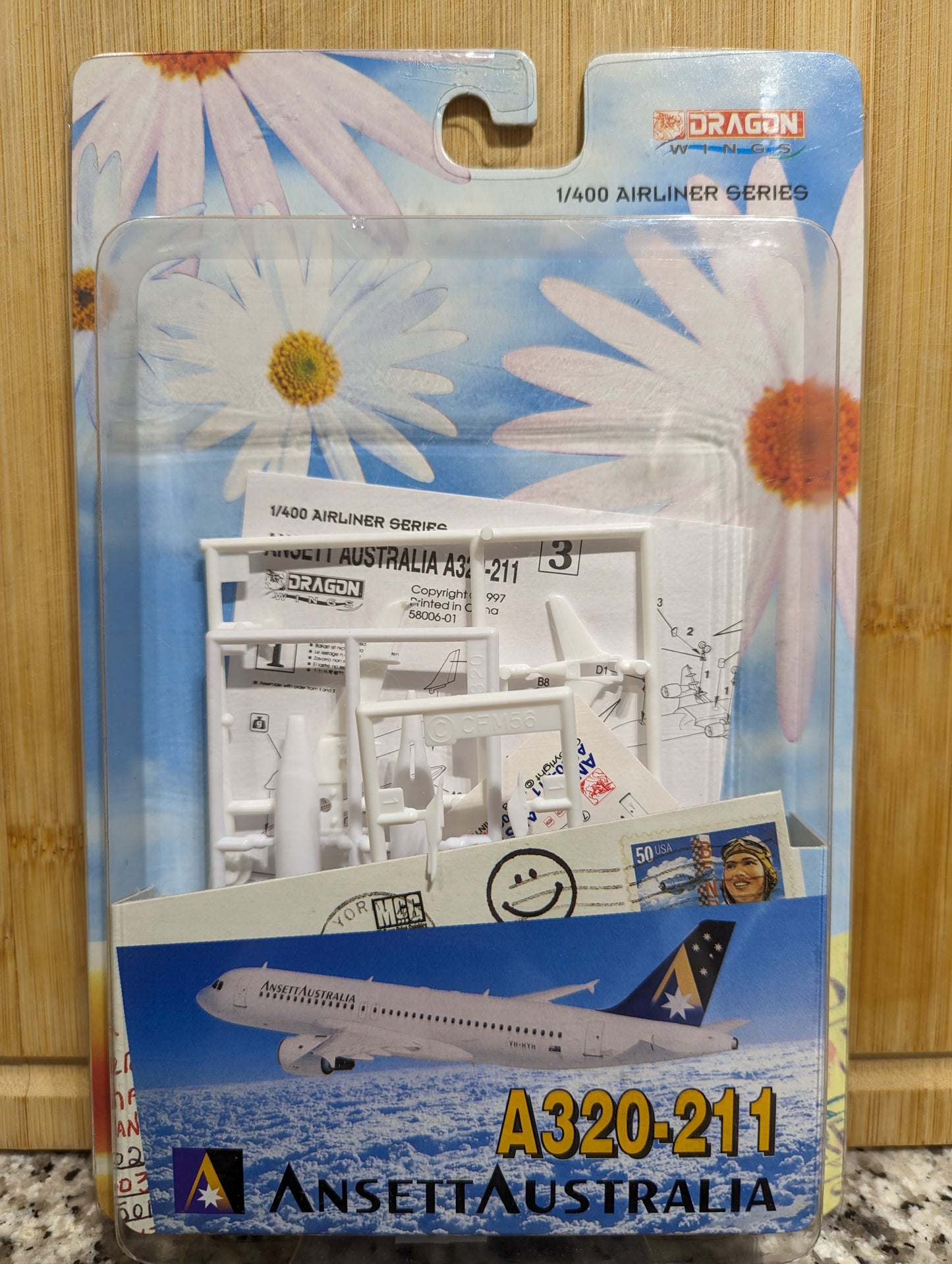 Rare 1:400 Ansett Australia A320-200 MODEL KIT. Dragon Wings