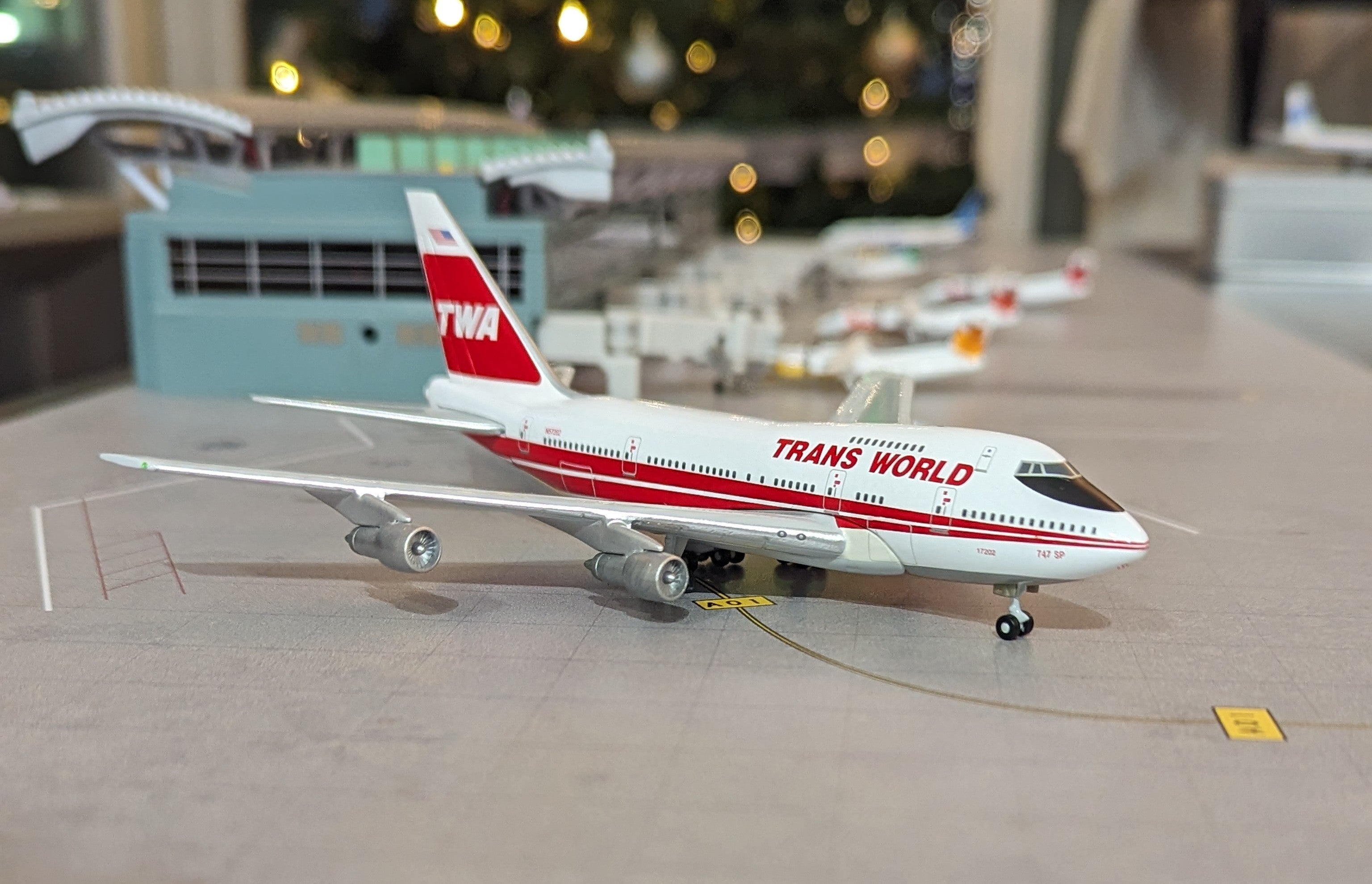 1:400 TWA Trans World Airlines B747SP Gemini Jets