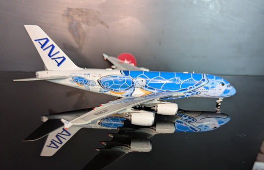 1:400 ANA All Nippon Airways A380-800 "Flying Honu Blue" HX Models