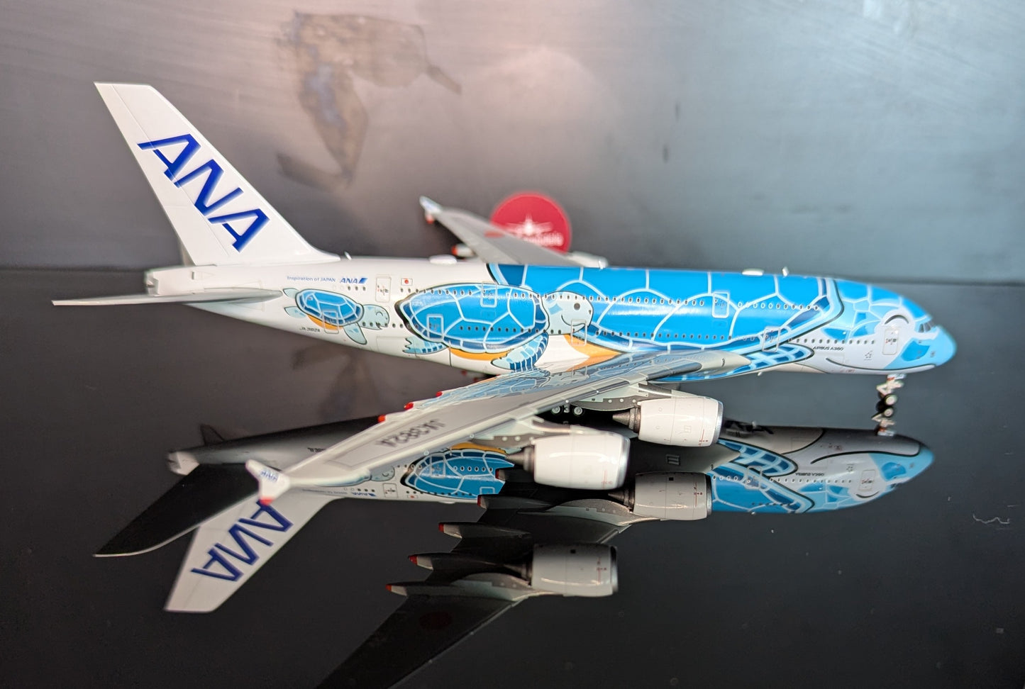 1:400 ANA All Nippon Airways A380-800 "Flying Honu Green" HX Models