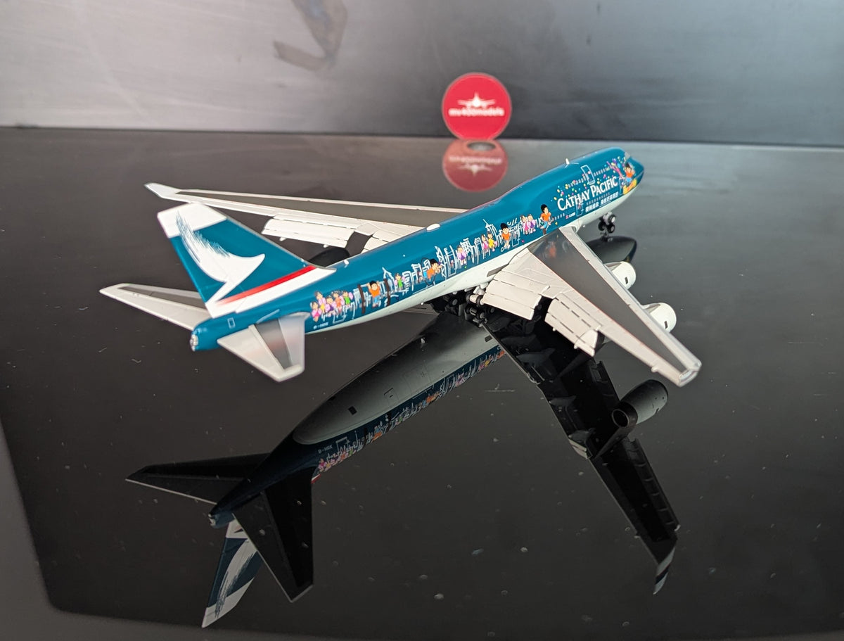 1:400 Cathay Pacific B747-400 “Asia’s World City” JC Wings Flaps Down*