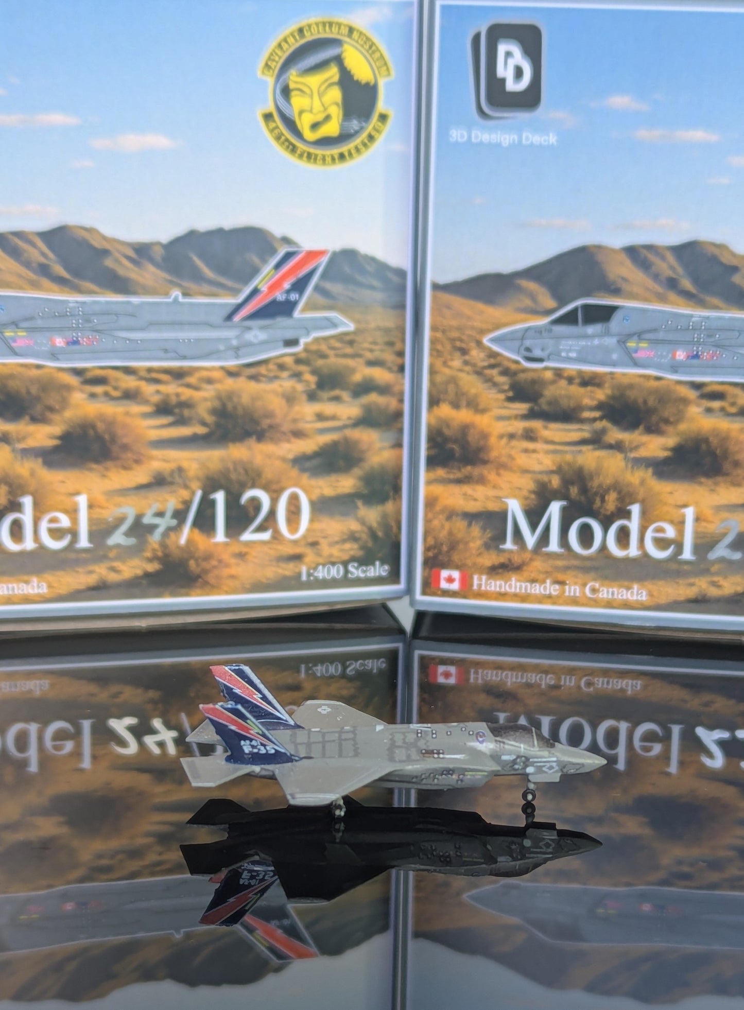 1:400 USAF F-35A 461 Flight Test Squadron Edwards AFB 3D Design Deck