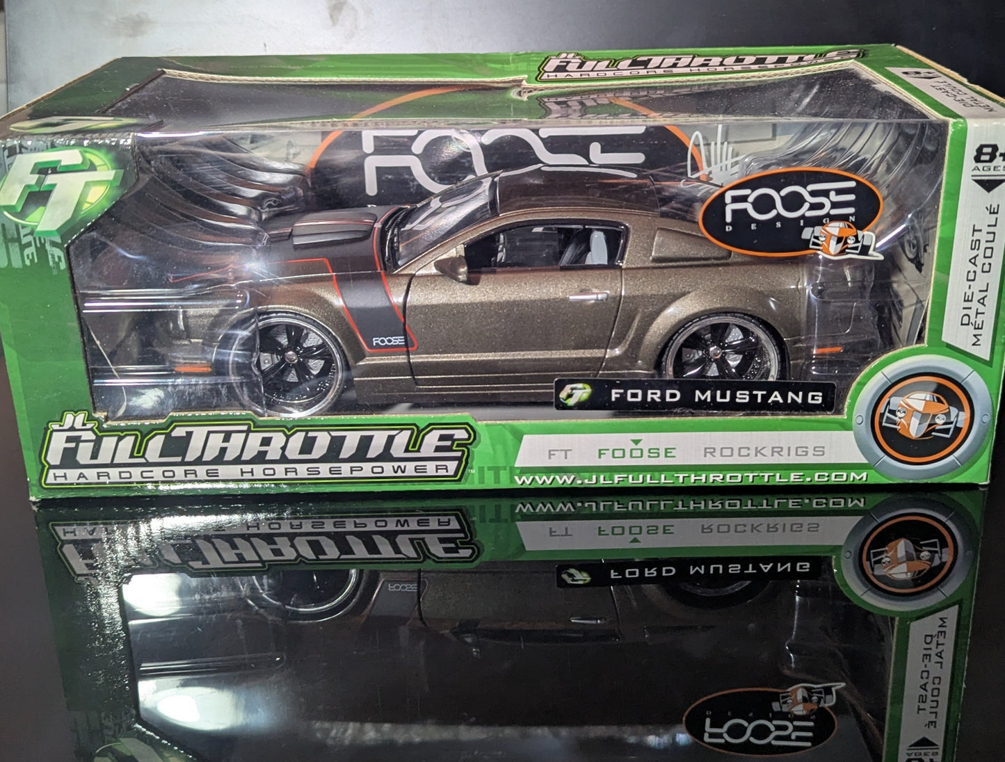 1/18 JL Full Throttle Ford Mustang Muscle Machines -Diecast Model Car