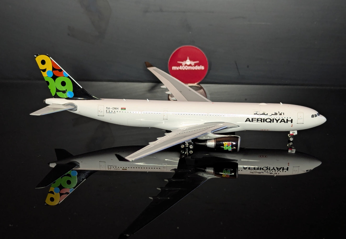 1:400 Afriqiyah A330-200 “Post 2011 Flag” Phoenix Models