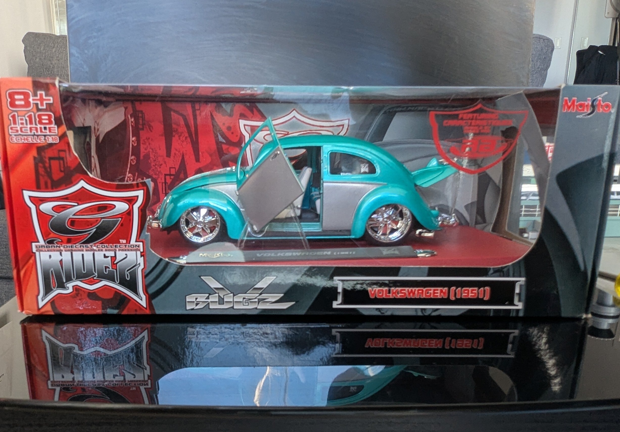 1/18 Ridez Volkswagen Bug 1951 Maisto -Diecast Model Car – mv400models