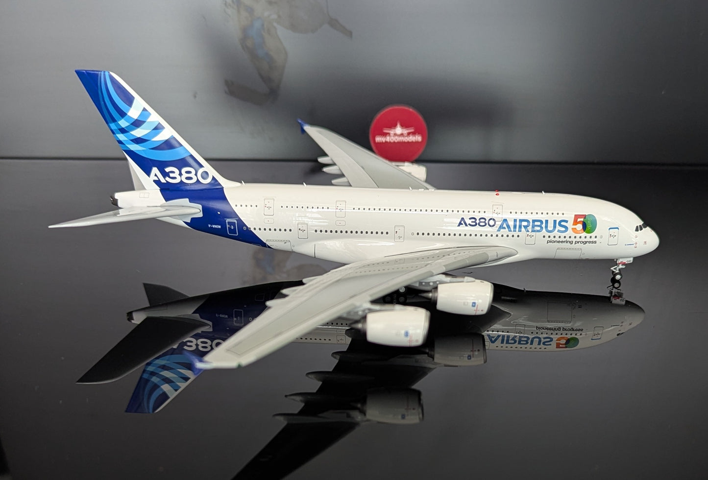 1:400 Airbus Industries A380-800 “50 Years Pioneering Progress” Aviation 400