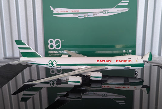 1:200 Cathay Pacific B747-8F “80th Anniversary Retro” SQ Wings Interactive Series*