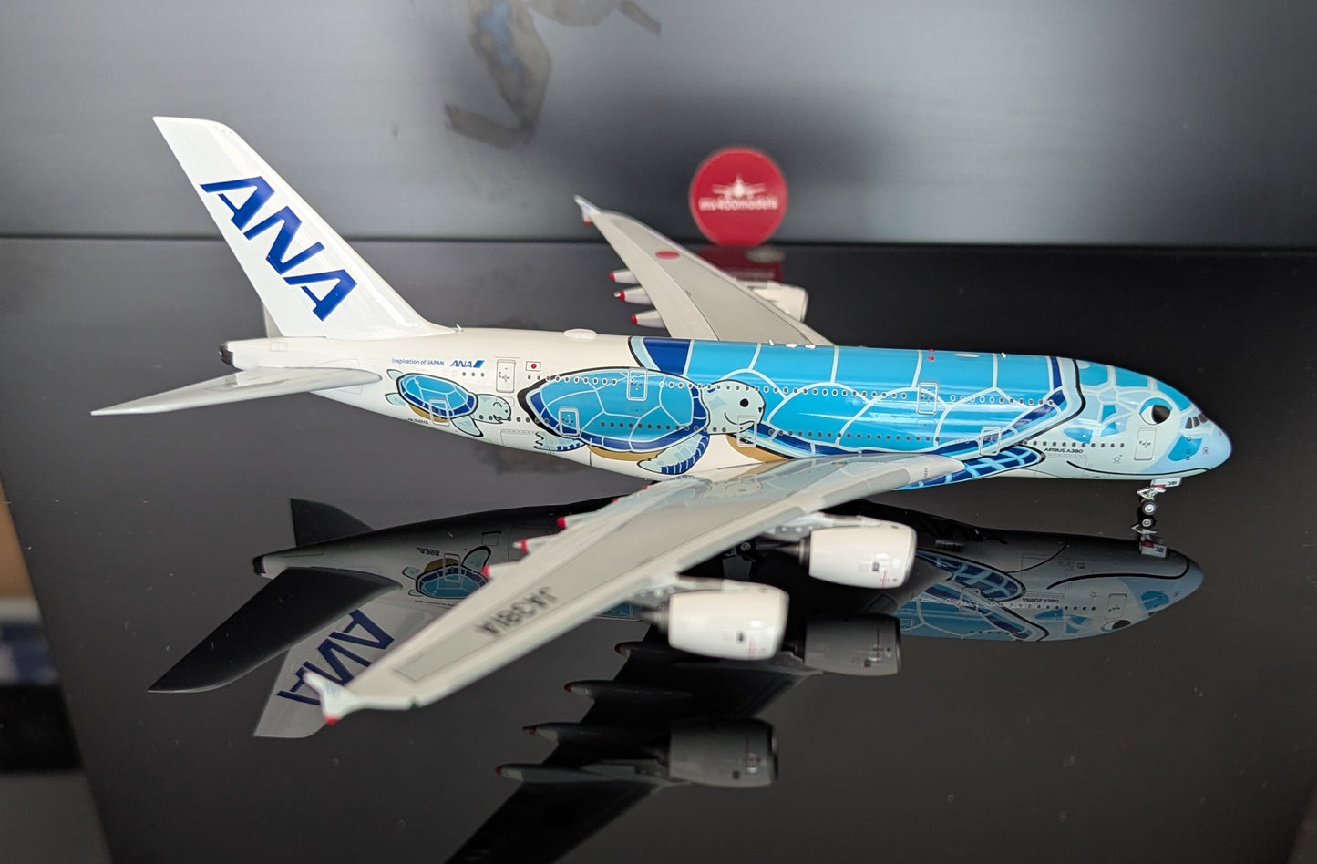 Restock* 1:400 ANA All Nippon Airways A380-800 “Fly Honu Blue” Aviation 400