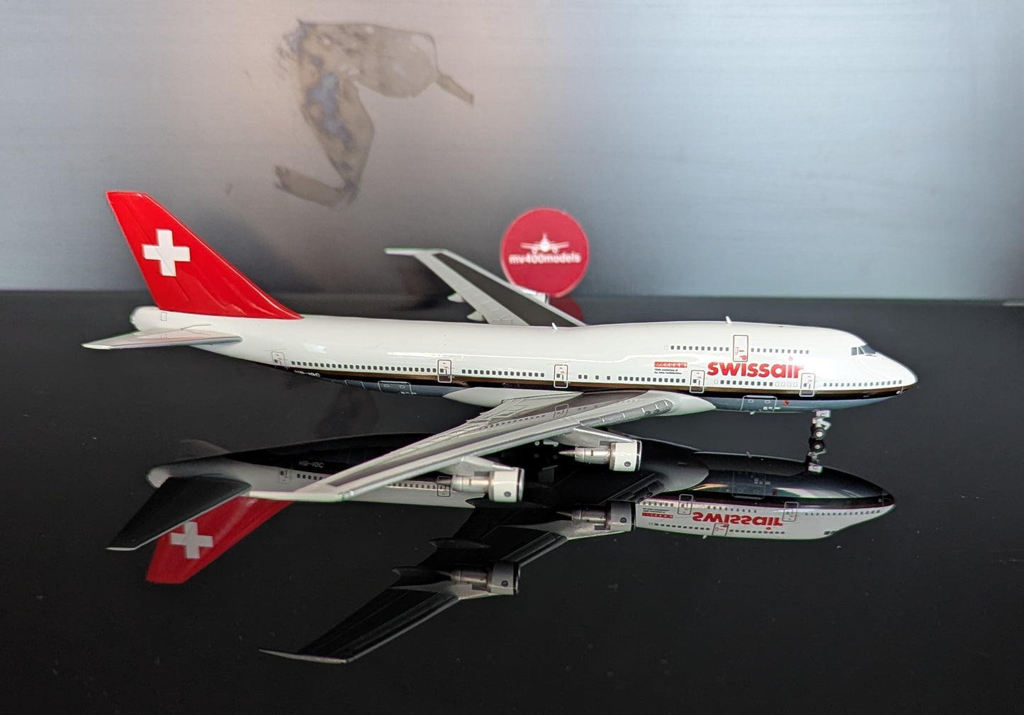 1:400 Swissair B747-300M “700th Anniversary of the Swiss Confederation” JC Wings