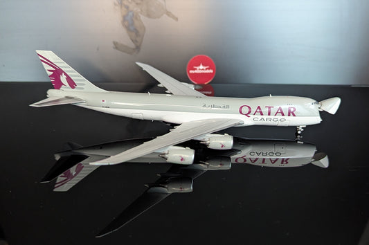 1:400 Qatar Air Cargo B747-8F “Interactive Series” JC Wings