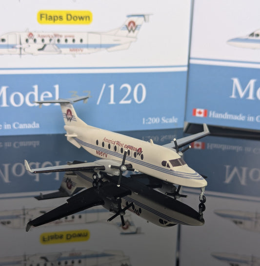 1:200 America West Express Beechcraft 1900D FLAPS DOWN* 3D Design Deck
