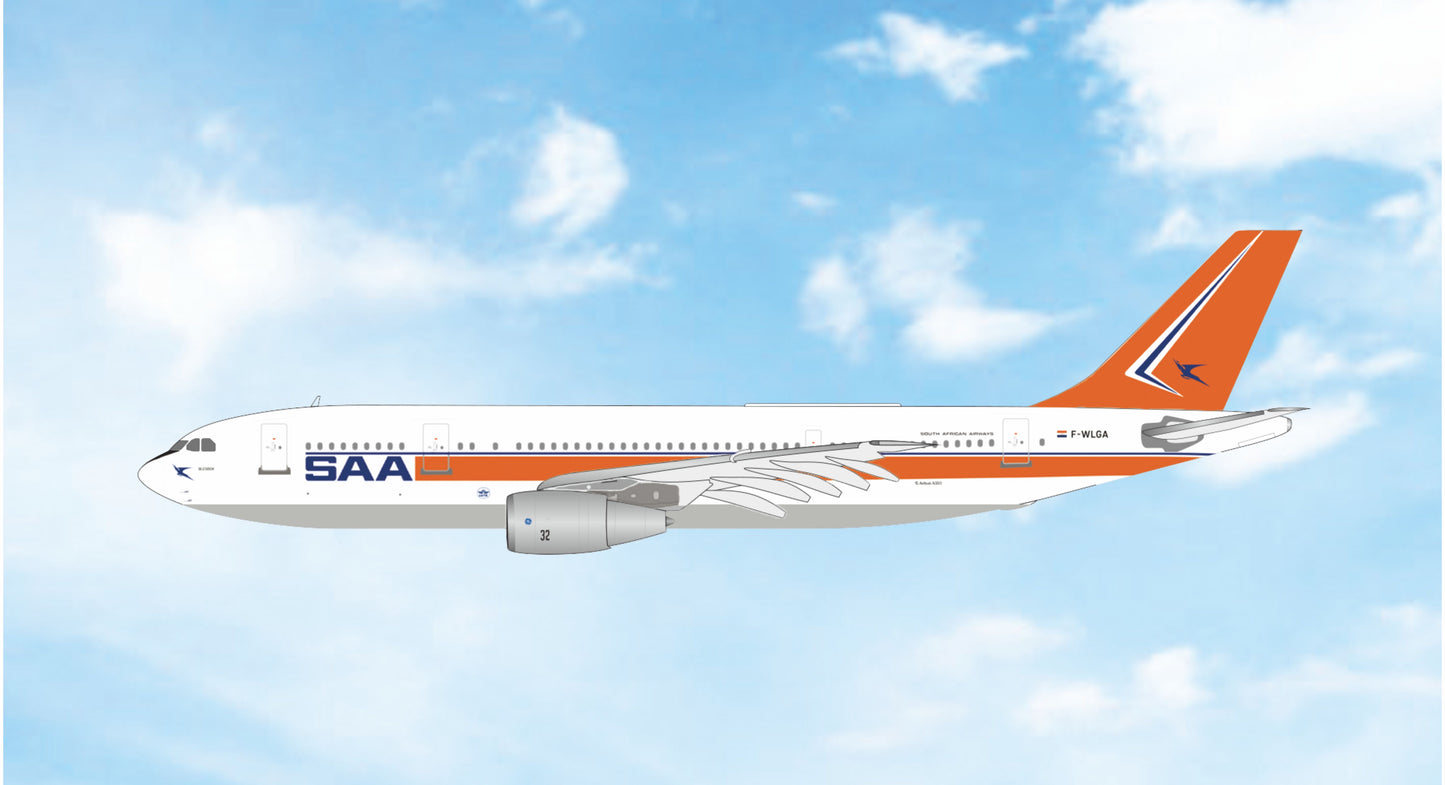 Pre-order 1:400 South African Airways A300B2K-3C Phoenix Models