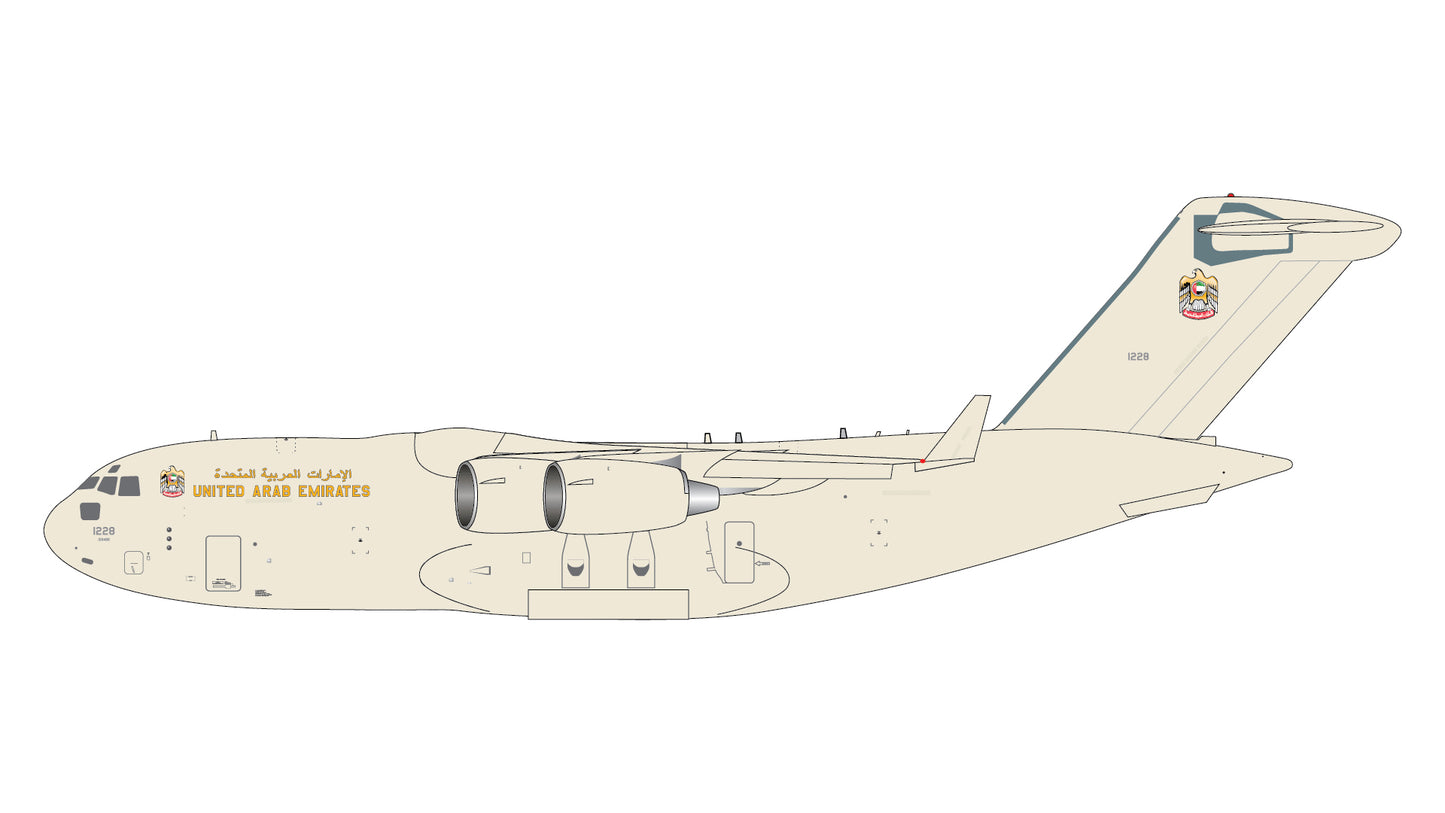 Preorder 1:400 United Arab Emirates Air Force C-17A Gemini Macs